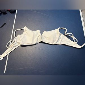White Bikini Top Size Medium